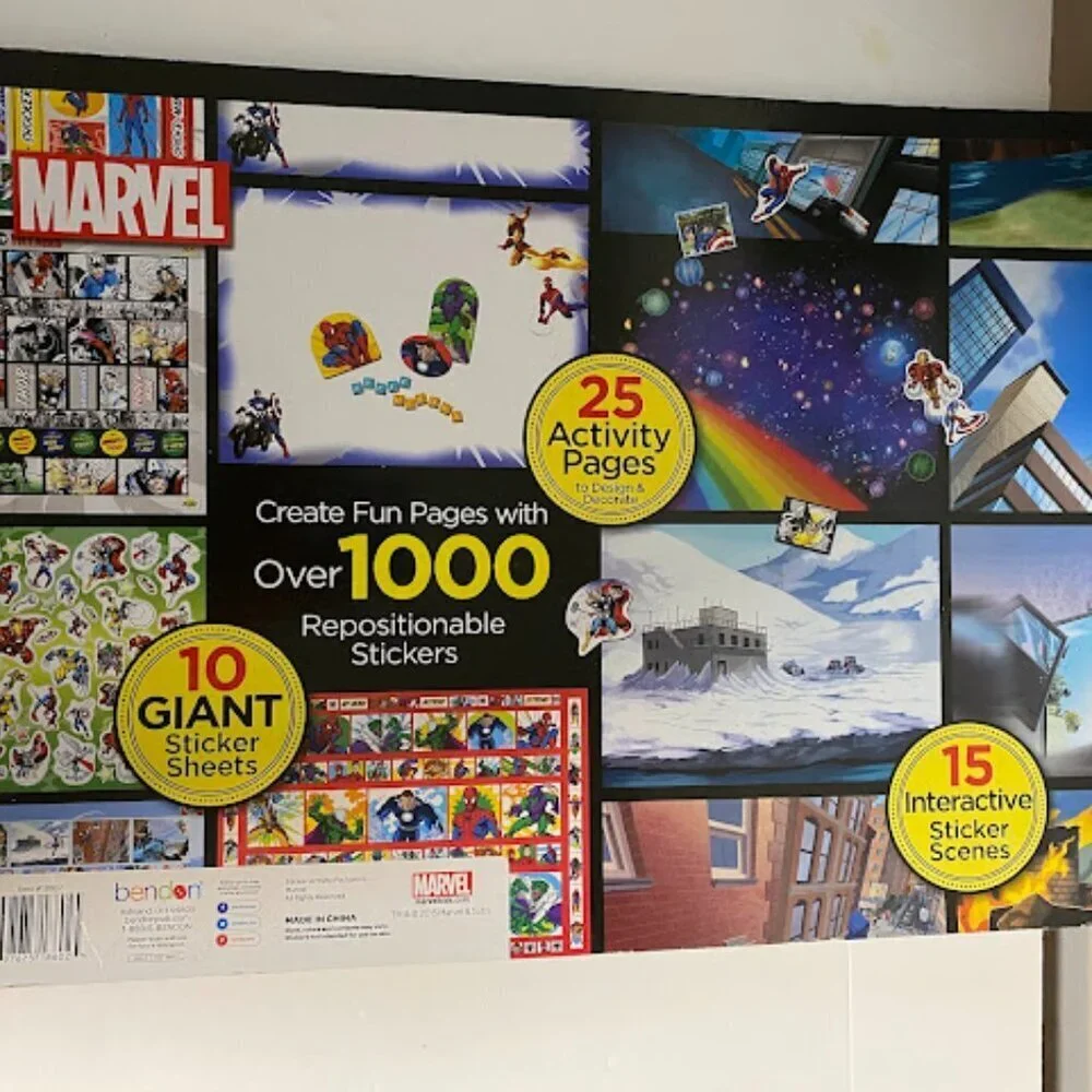 Marvel Giant Sticker Activity Pad with Over 1000 Reusable Stickers